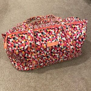 Vera Bradley Pixie Confetti Medium Duffle Tote Bag